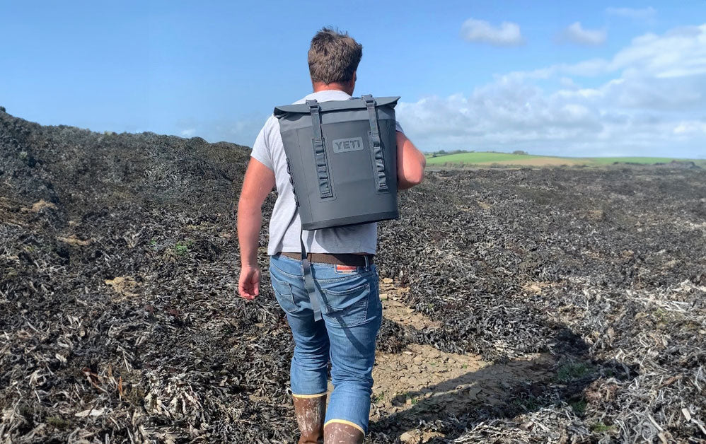 Using the Hopper M12 backpack for foraging the coastline