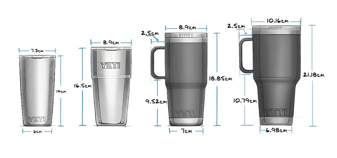 Added the 46 Oz rambler to my lineup! From left to right for size