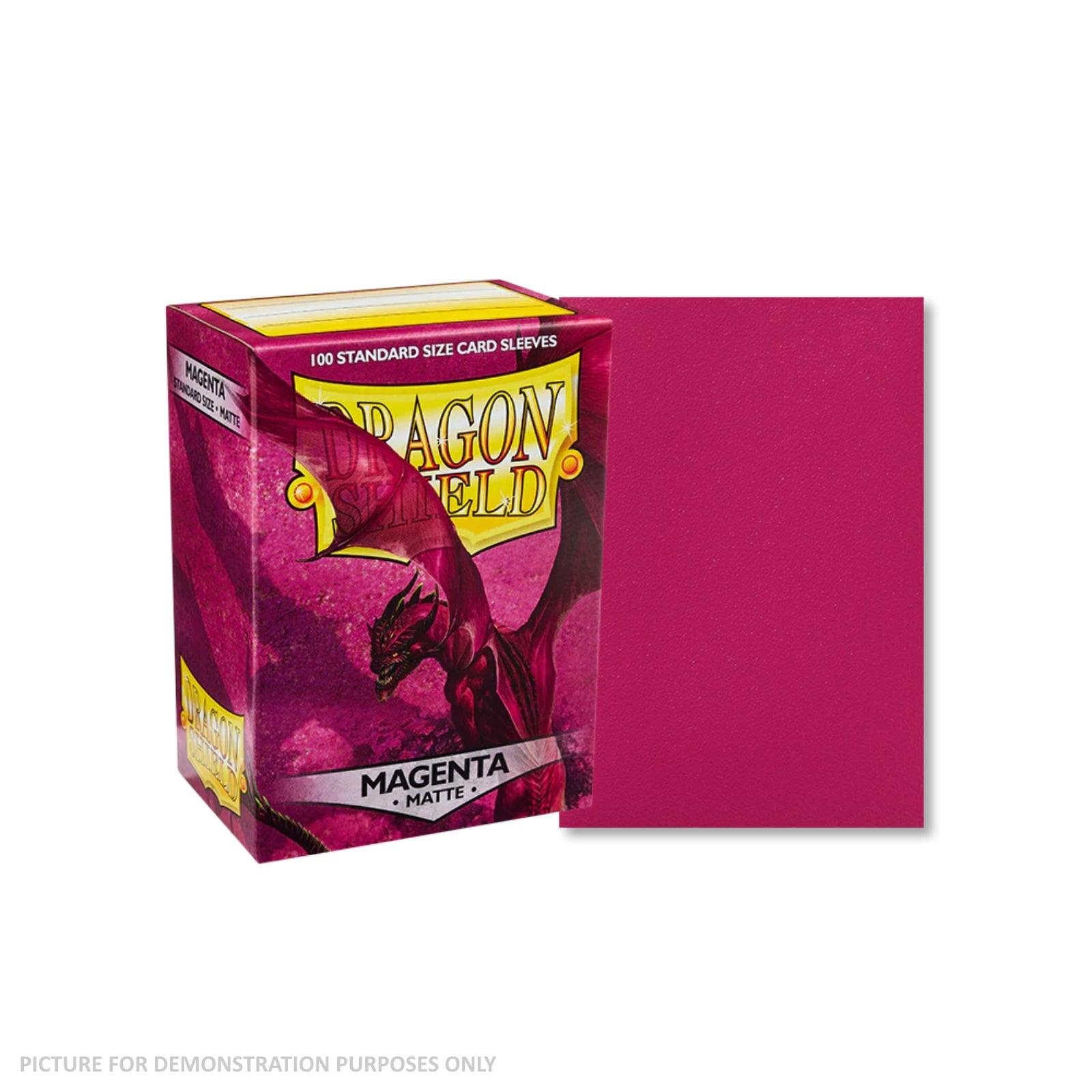 Dragon Shield 100 Standard Size Card Sleeves - Matte Crimson – Online Coins  and Collectables