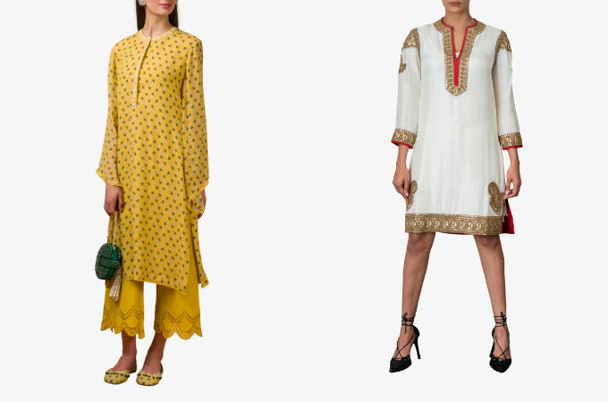 Buy online White Cotton Blend Highlow Kurti from Kurta Kurtis for Women by  Showoff for ₹1119 at 60% off | 2024 Limeroad.com