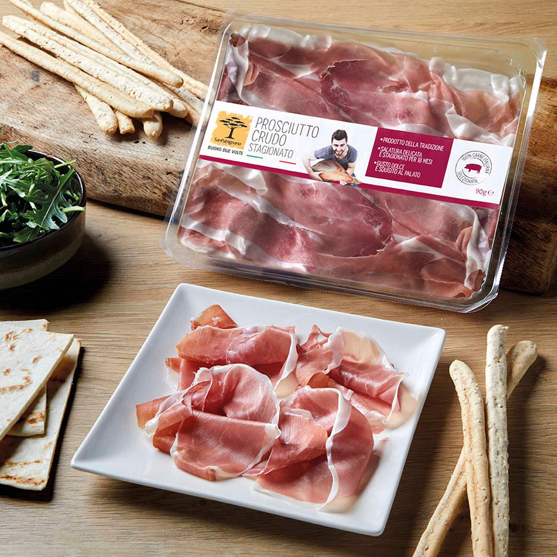 Guanciale di suino in vaschetta 80g – Shop San Patrignano