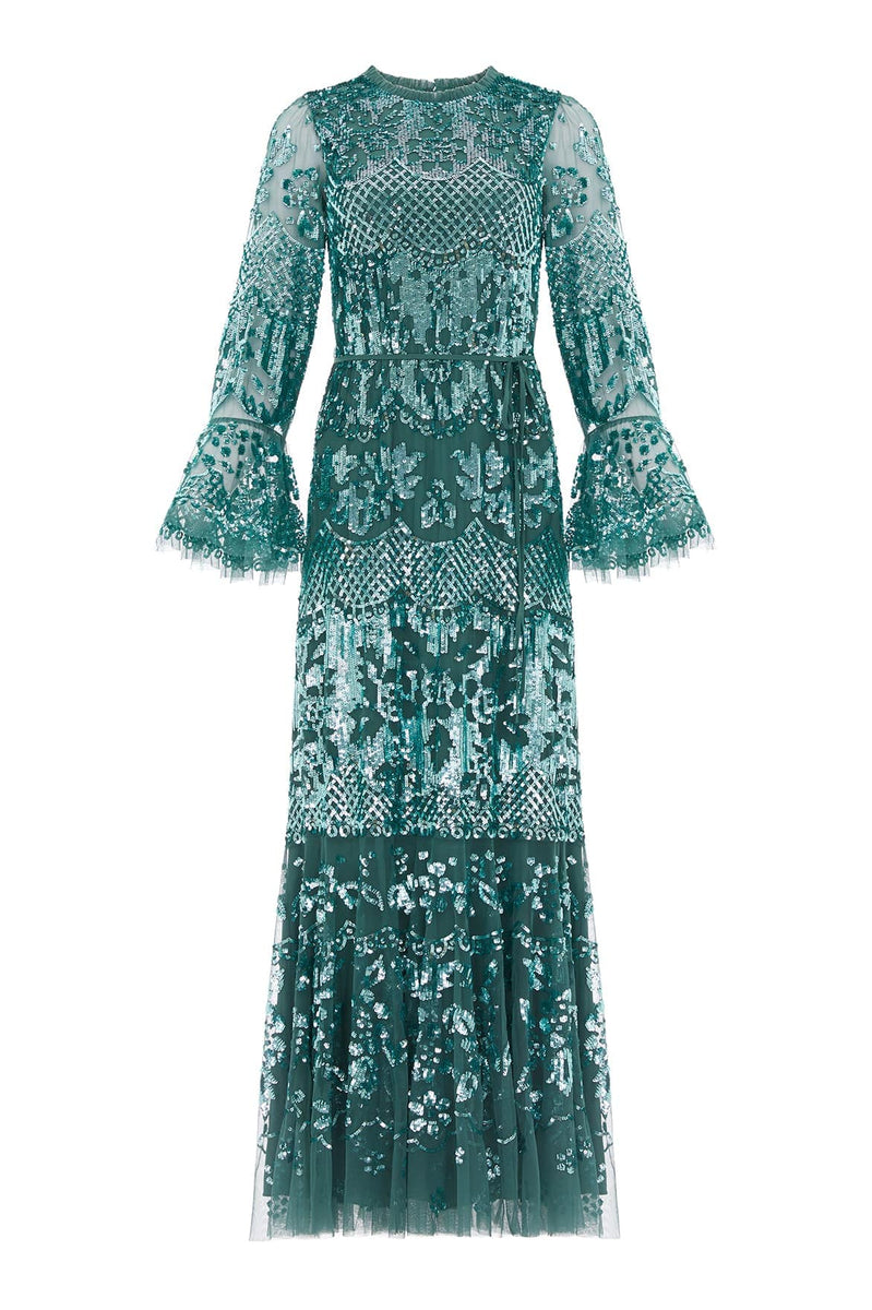 Snowdrop Gown – Dark Green | Needle & Thread