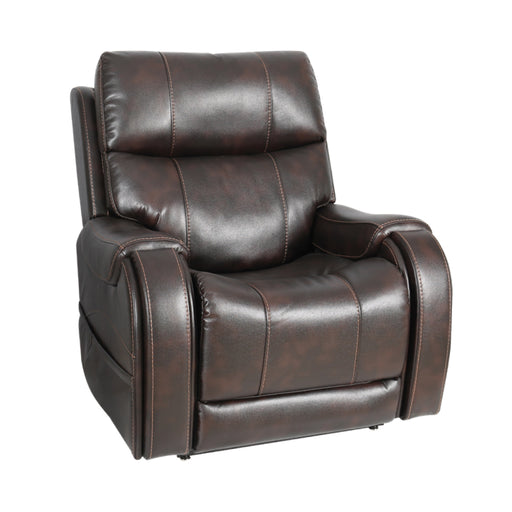 flexsteel oscar leather lift recliner with power headrest