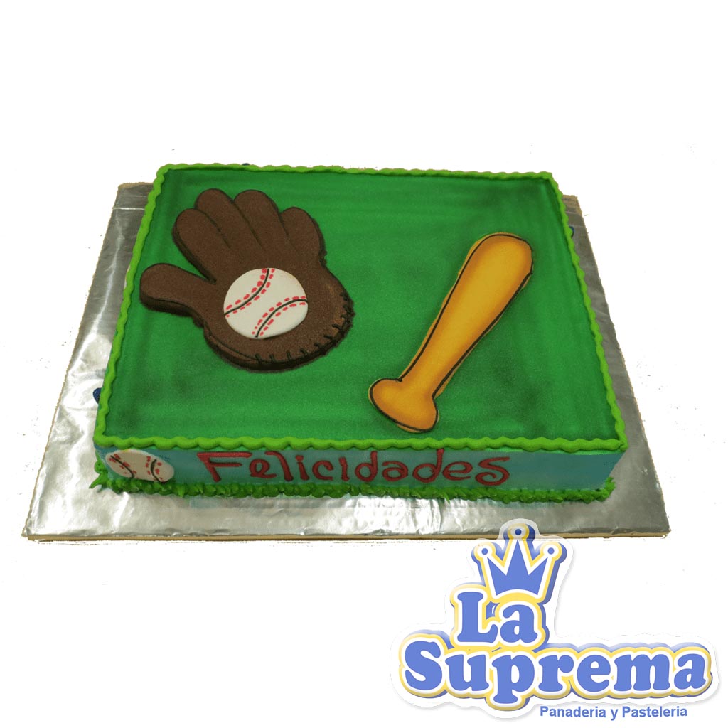 Panadería y Pastelería La Suprema - Pastel - Guante, Bat y Pelota