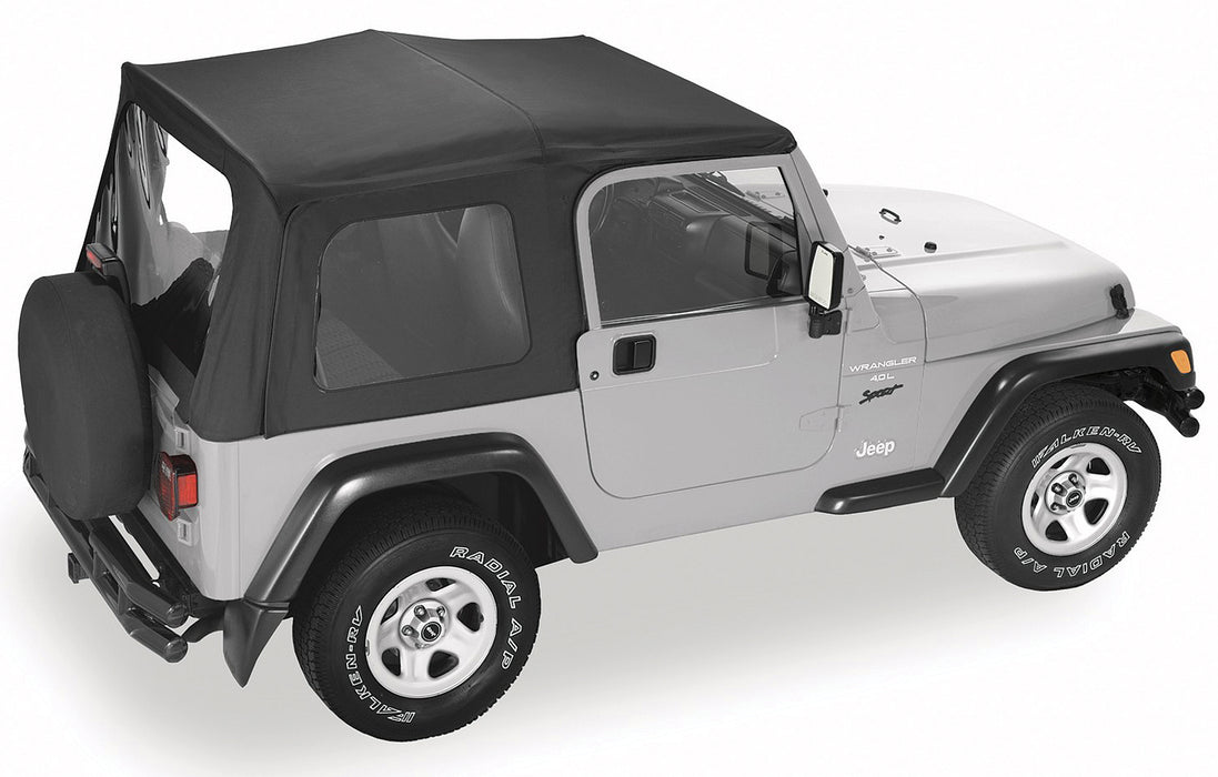 Jeep TJ Replacement Soft Top Material Only Replay 97-06 Wrangler TJ W/ —  