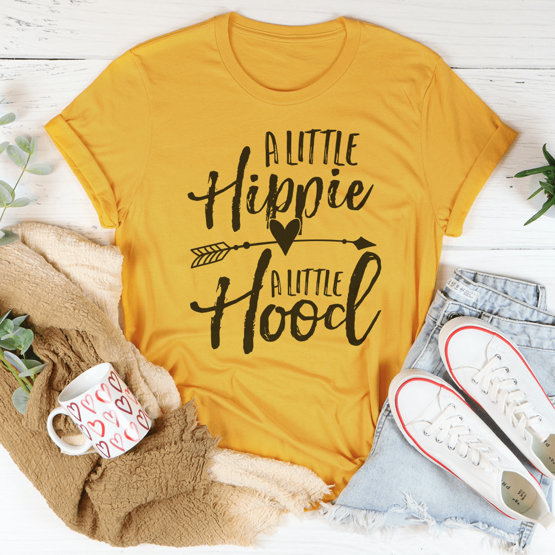 A little hippie a little hood Tee - Unisex/Women