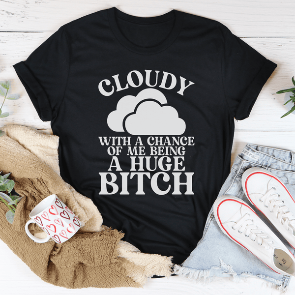 Cloudy Tee Black Heather / S Peachy Sunday T-Shirt