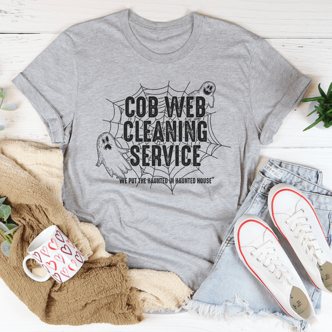 Cob Web Cleaning Service Tee - Unisex/Women