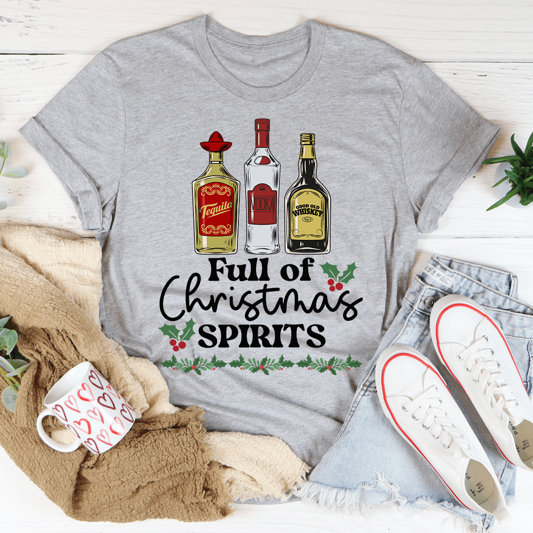 Full Of Christmas Spirits Tee - Unisex/Women