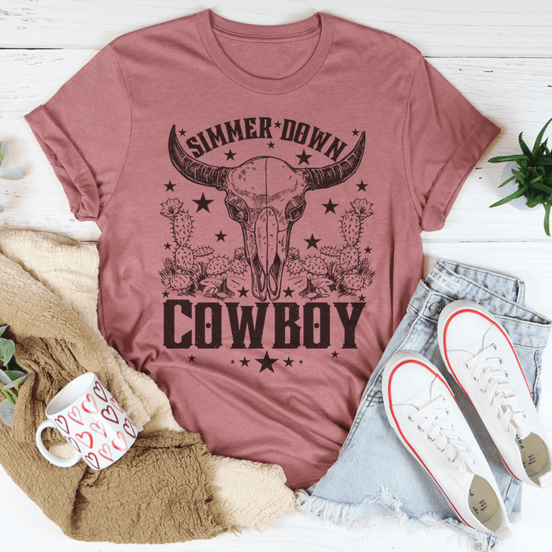 Simmer Down Cowboy Tee – Peachy Sunday