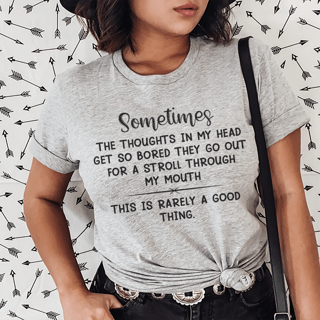 The Thoughts In My Head Get So Bored Tee - Unisex/Women