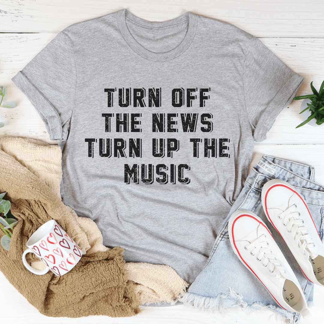 Turn Up The Music Tee - Unisex/Women