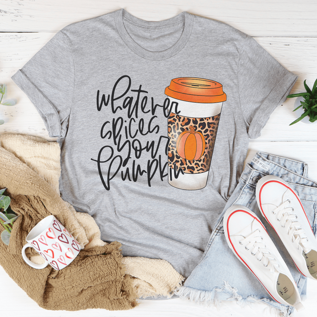 Whatever Spices Your Pumpkin Coffee Tee - Unisex/Women