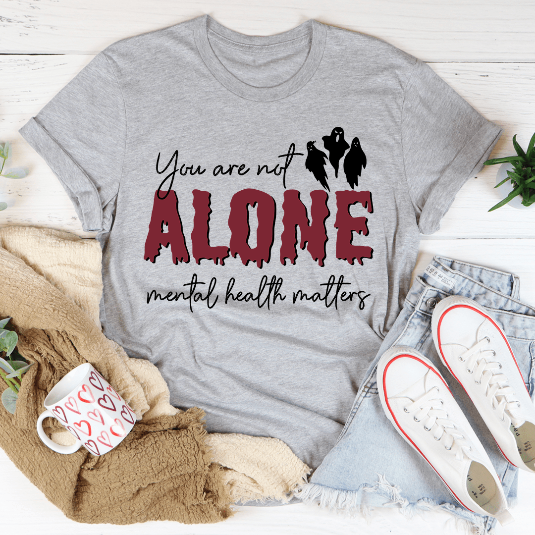 You Are Not Alone Mental Health Awareness Halloween Tee - Unisex/Women