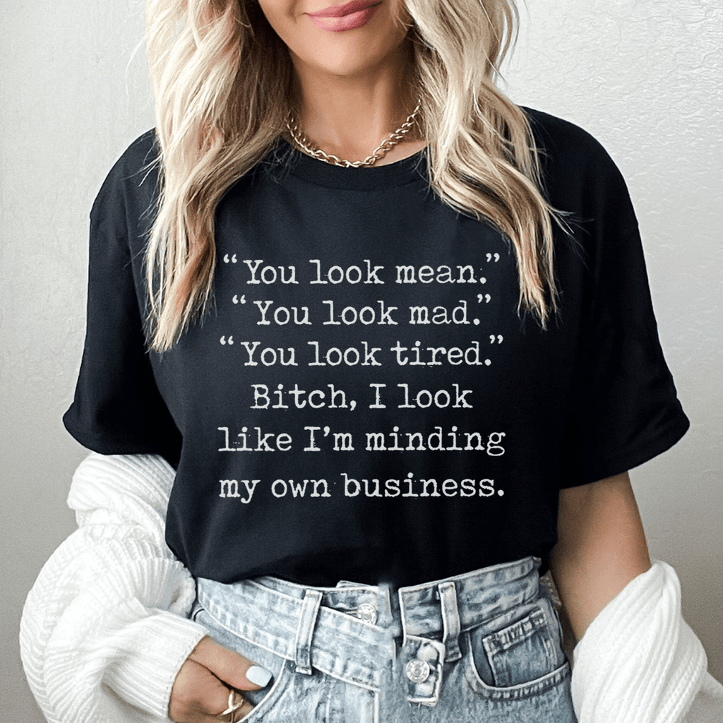 You Look Mean Tee – Peachy Sunday