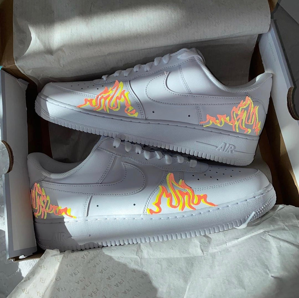 air force 1 orange neon