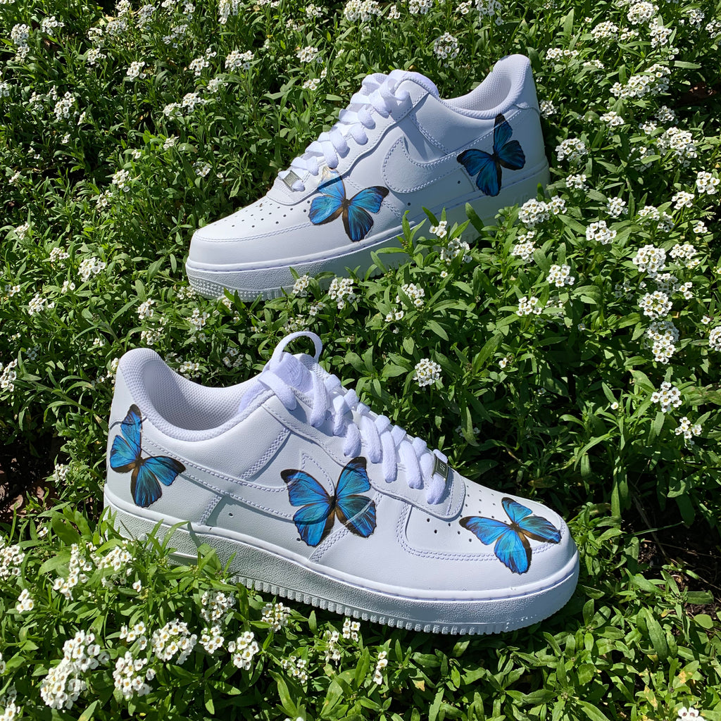 air force 1 butterfly blue