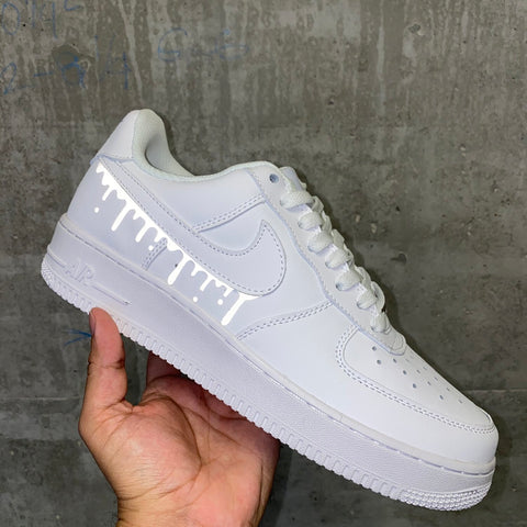 rainbow reflective drip air force 1