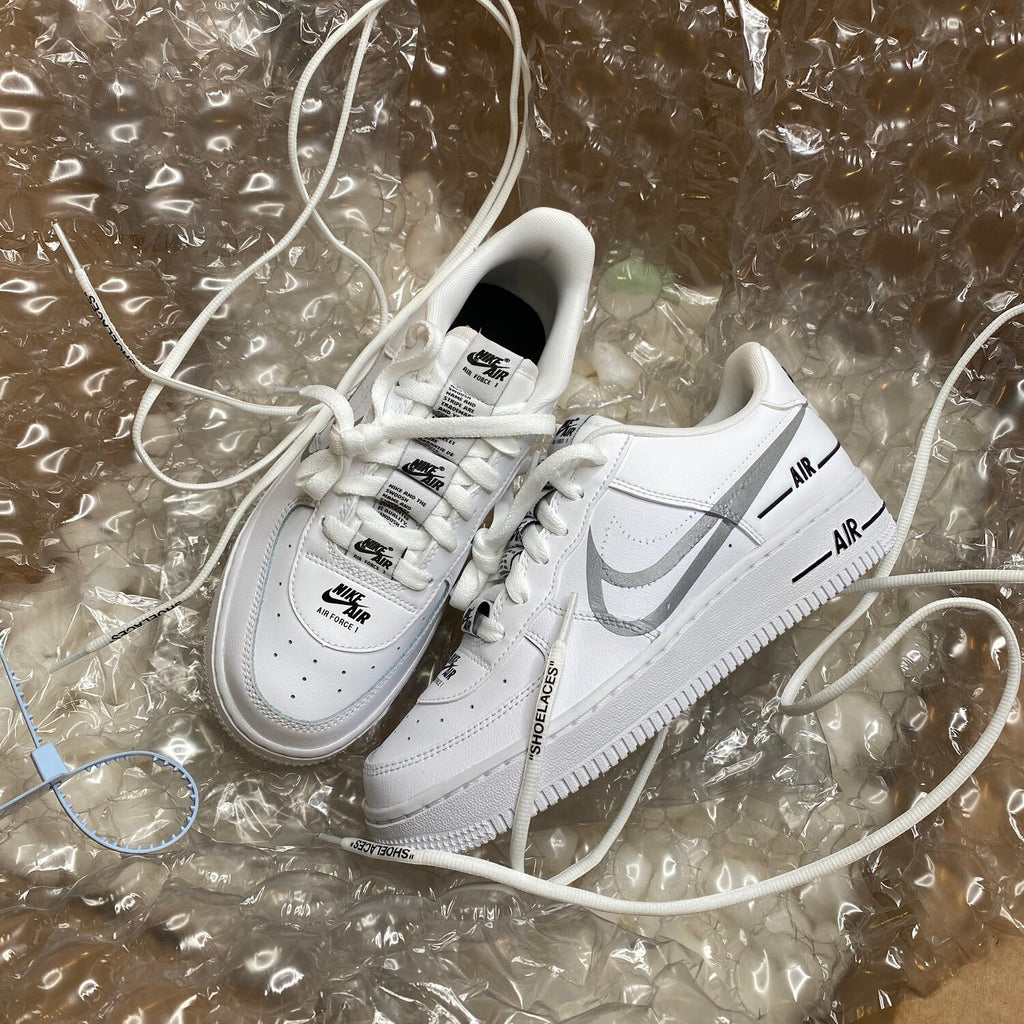 air force 1 silver tag