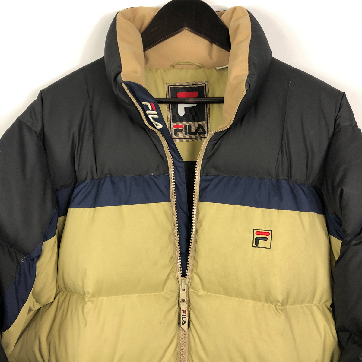 vintage fila puffer jacket