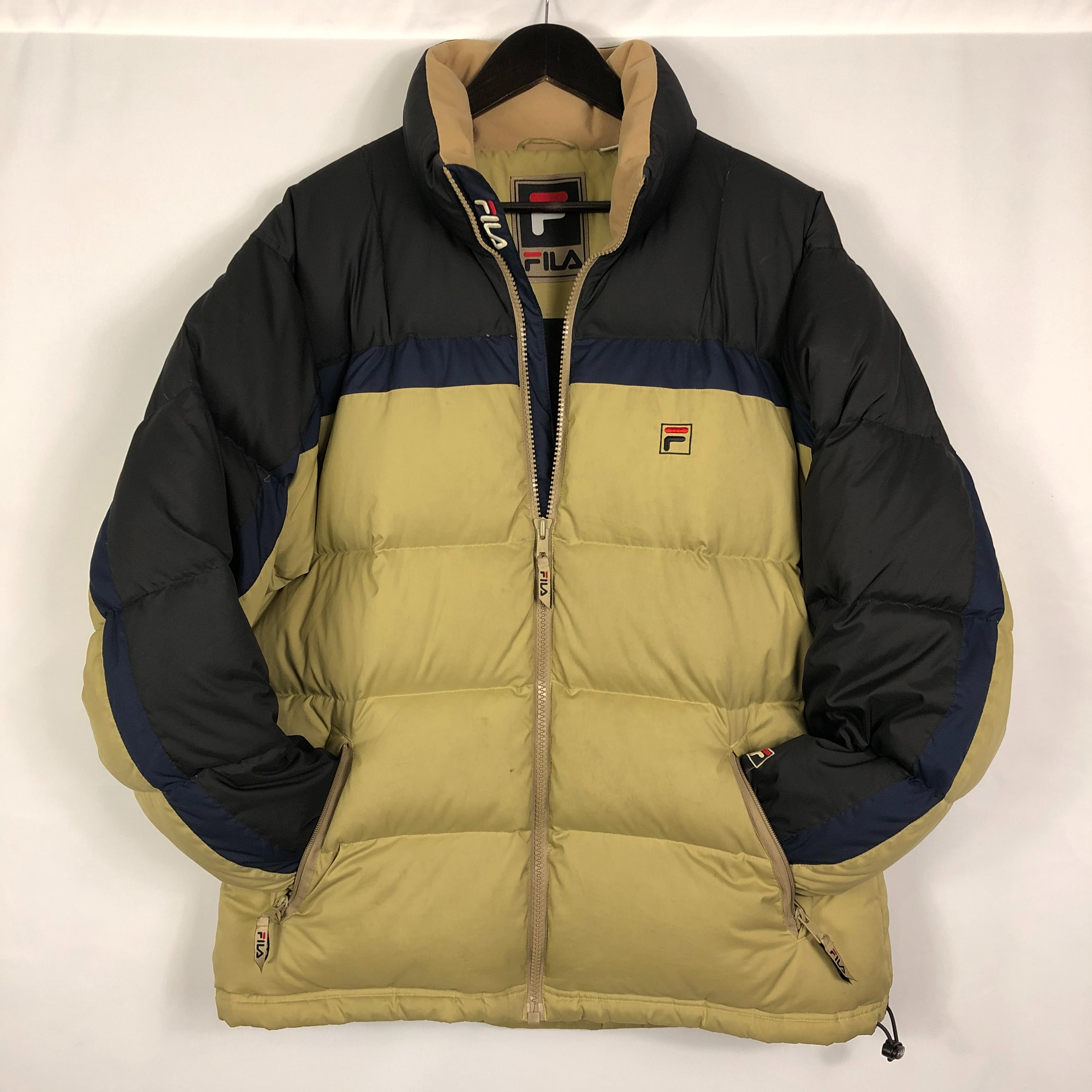 vintage fila puffer jacket