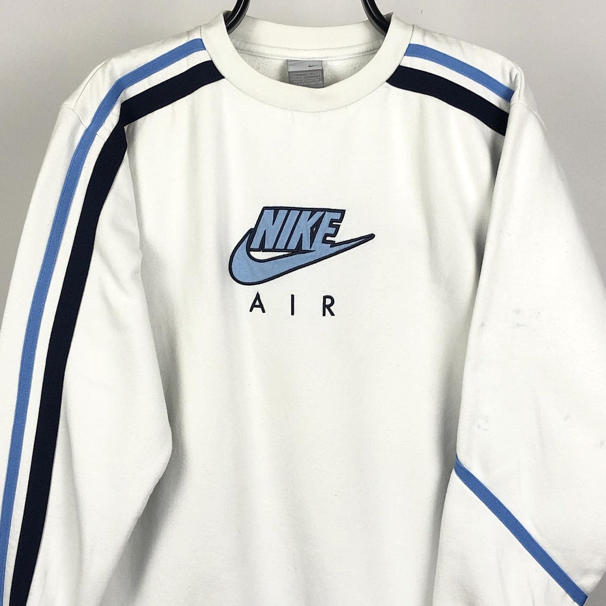 nike air white crewneck