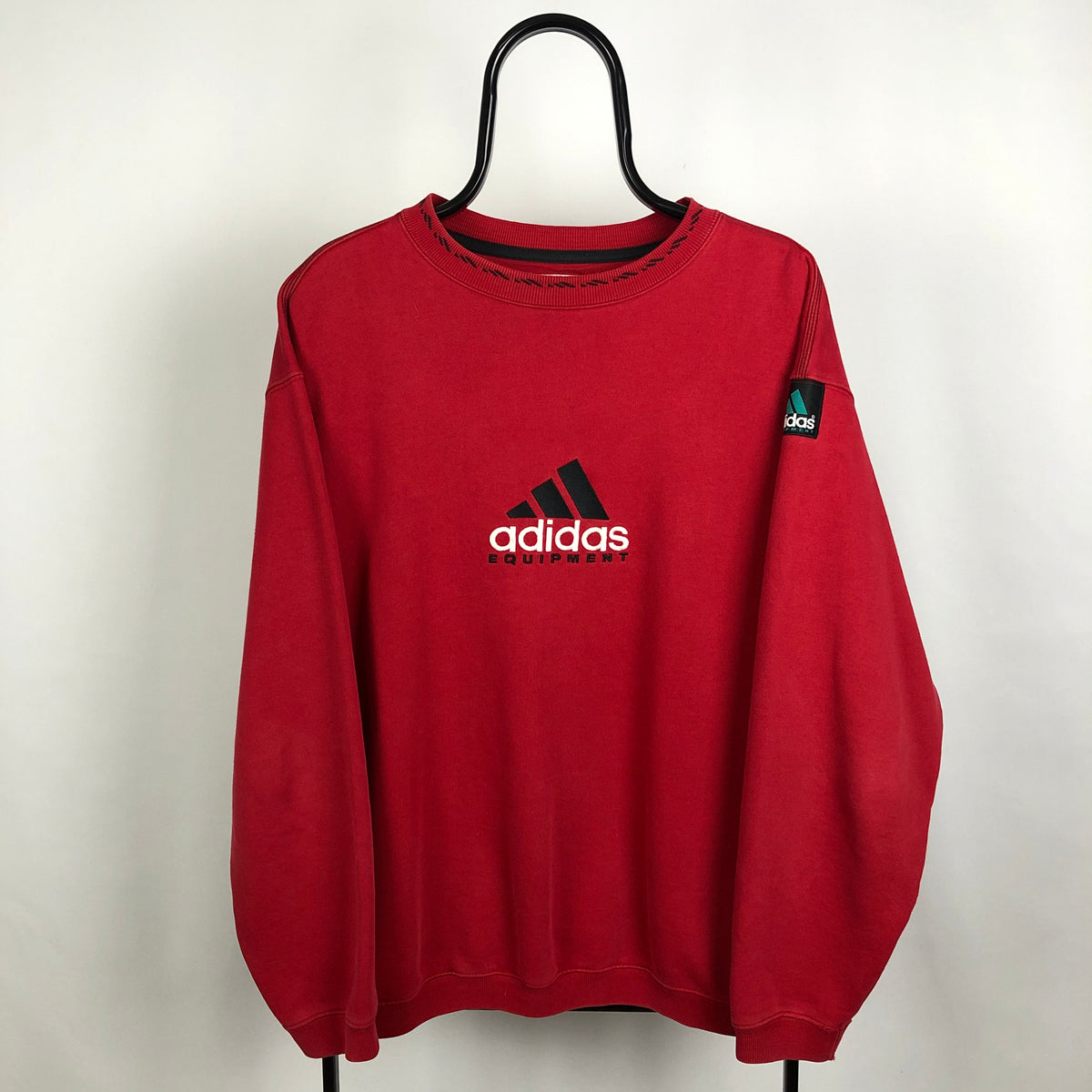 Vintage 90s Adidas Equipment Sweatshirt in Red - Men's Large/Women's X ...