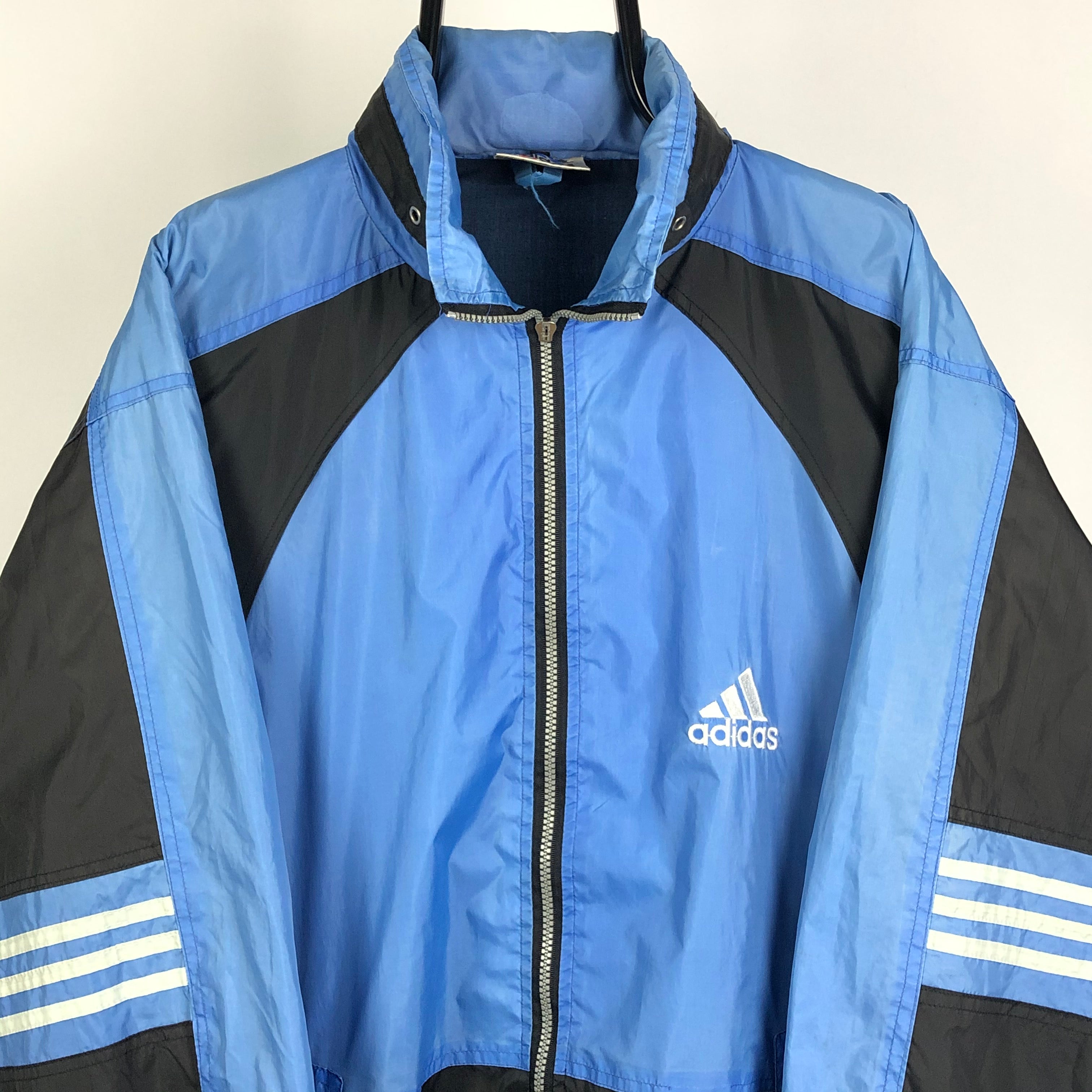 Vintage Adidas Track Jacket in Baby Blue - Men's Large/Women's XL ...