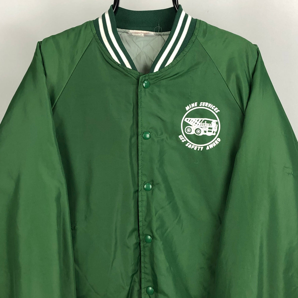 Vintage Mining Varsity Jacket in Green - Men's Large/Women's XL ...