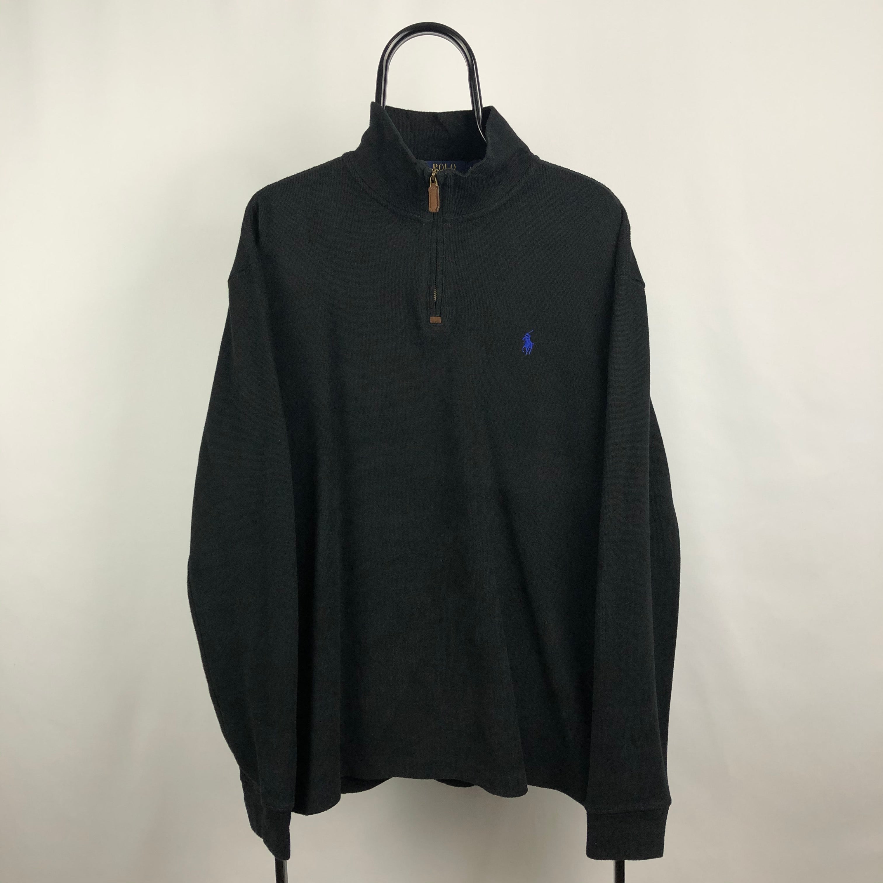 Polo Ralph Lauren 1/4 Zip Sweatshirt in Black - Men's XL/Women's XXL ...