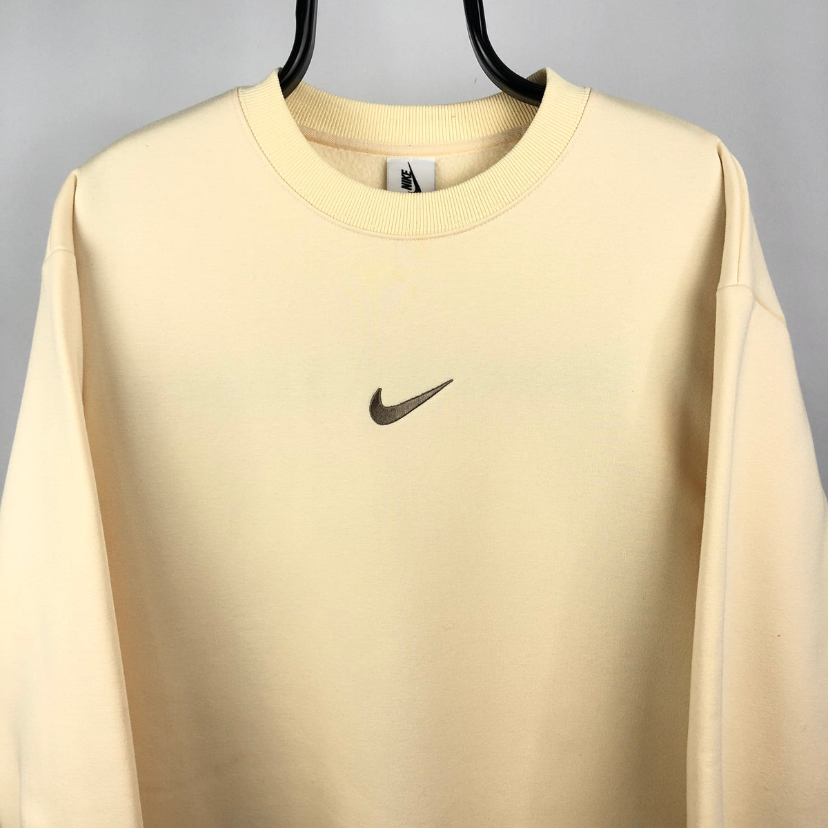 Nike Centre Sweatshirt in Cream - Men's Large - Clothing