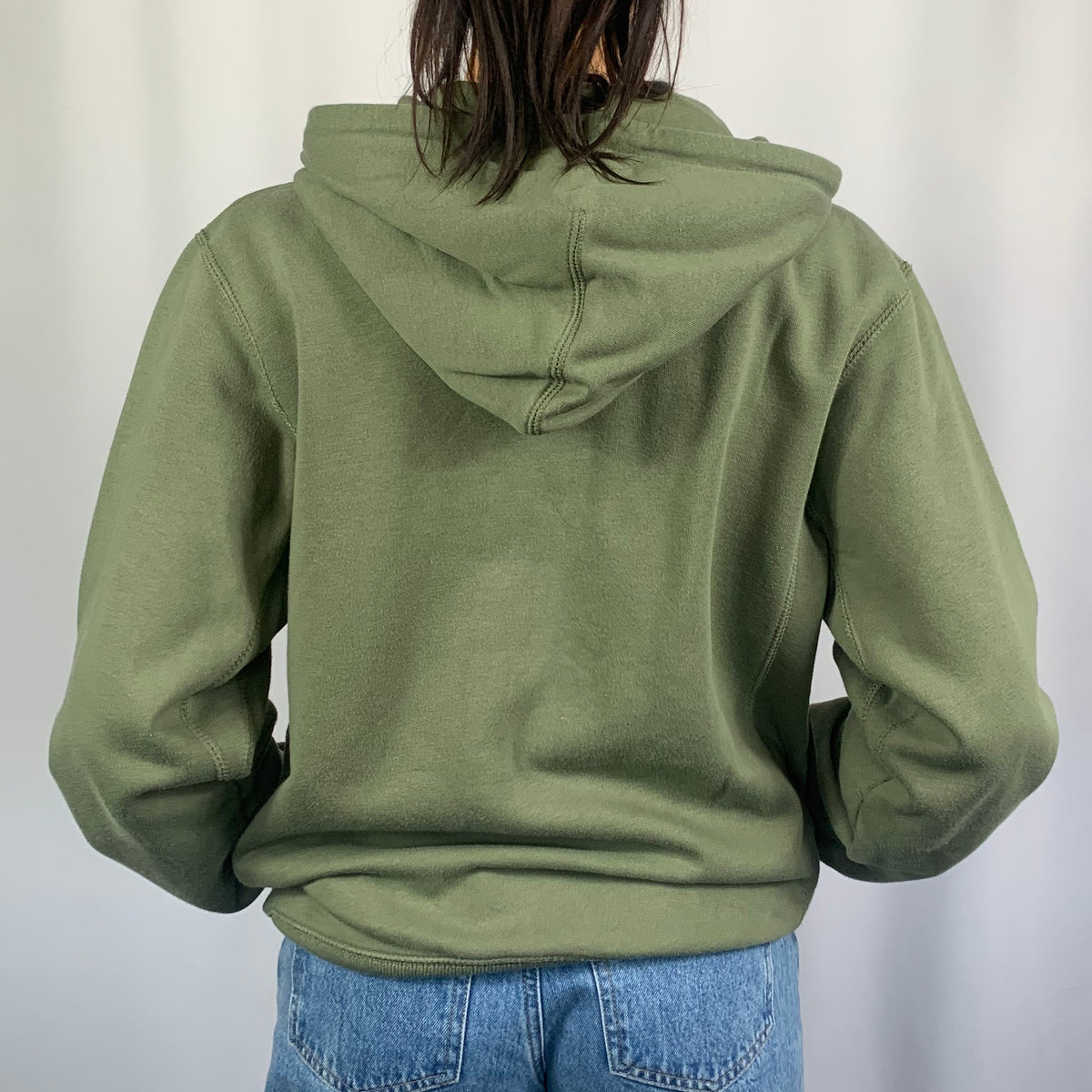 nike olive green hoodie women's