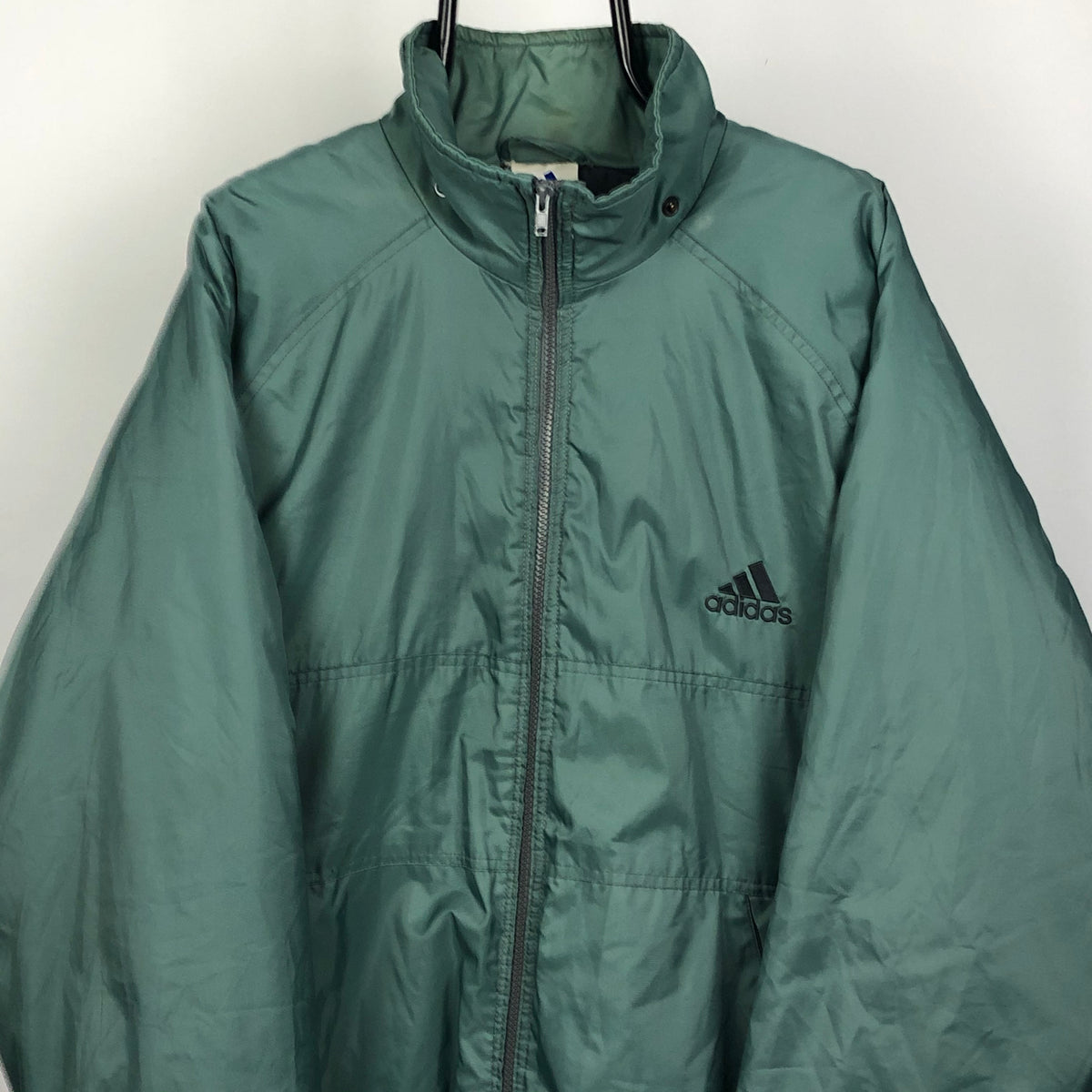 Vintage Adidas Green Puffer Jacket Men's XL/Women's XXL - Vintique Clothing