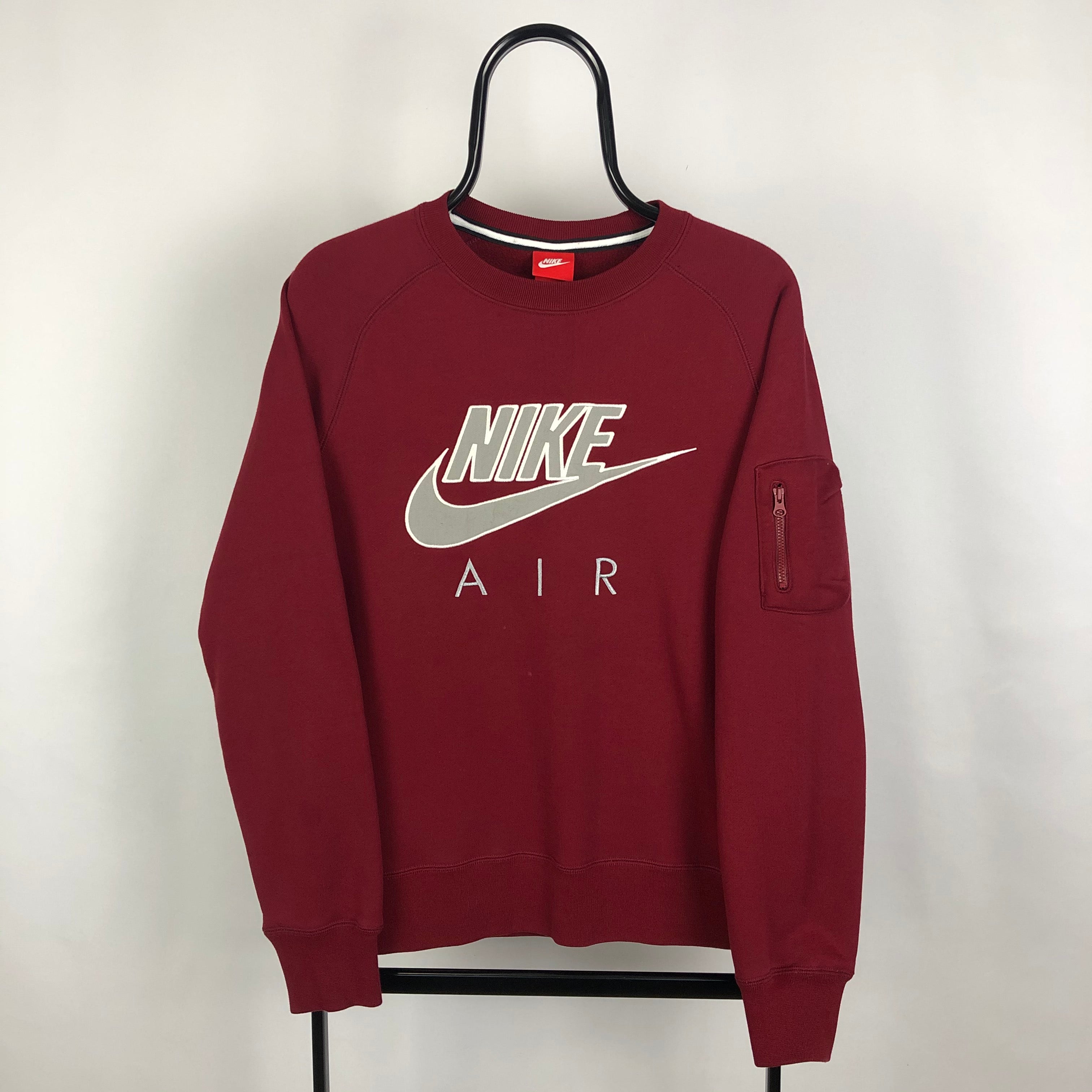 Nike Air Sweatshirt in Burgundy - Men's Medium/Women's Large - Vintique ...