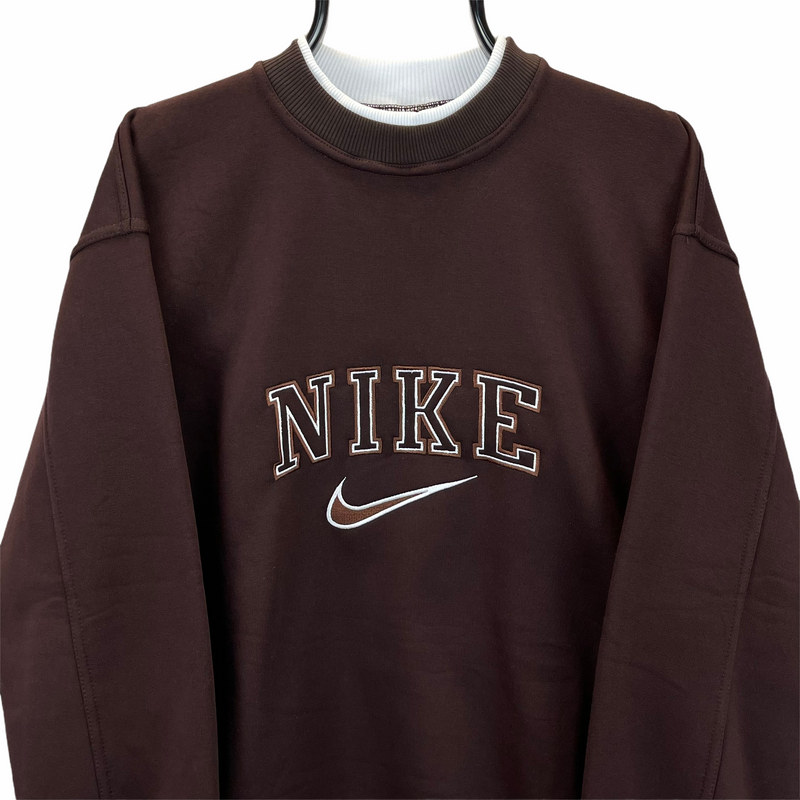 Nike Spellout Sweatshirt in Brown - Men's Large/Women's XL - Vintique ...
