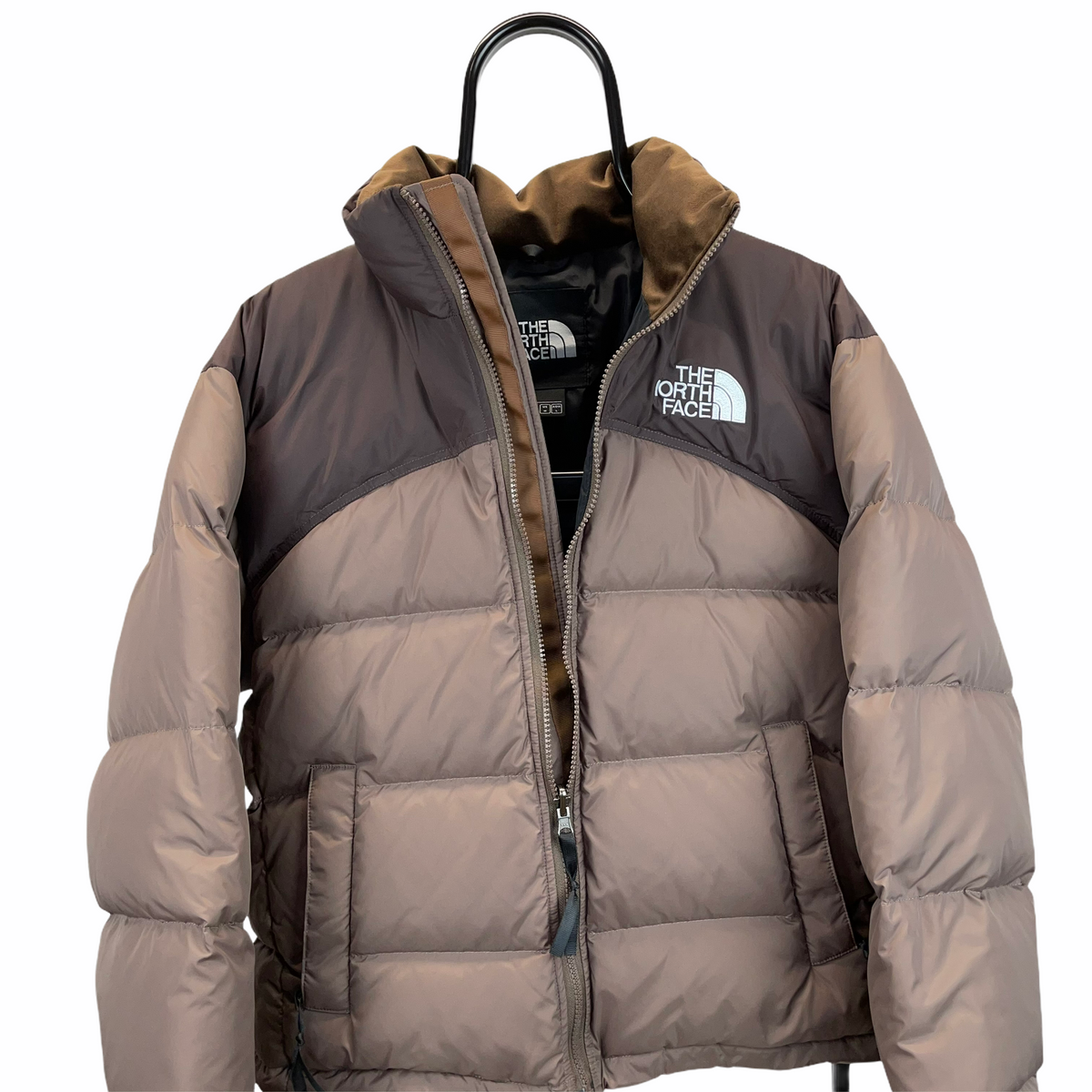 North Face Nuptse 700 Puffer Jacket In Brown Men S Small Women S Med Vintique Clothing