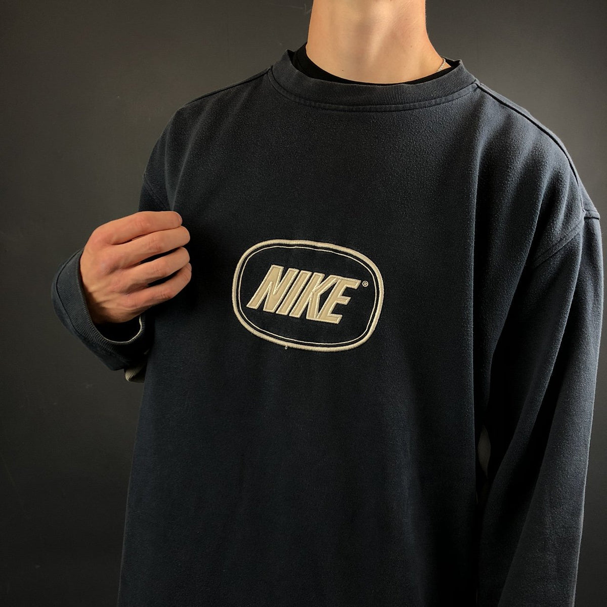 vintage nike spellout sweater