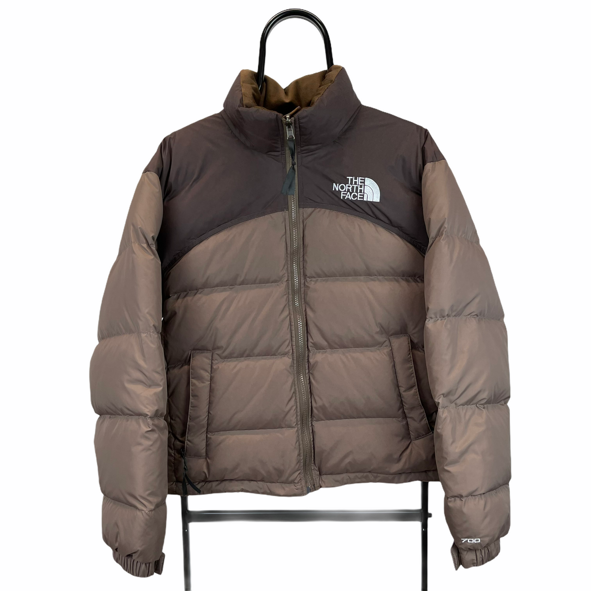 North Face Nuptse 700 Puffer Jacket In Brown Men S Small Women S Med Vintique Clothing