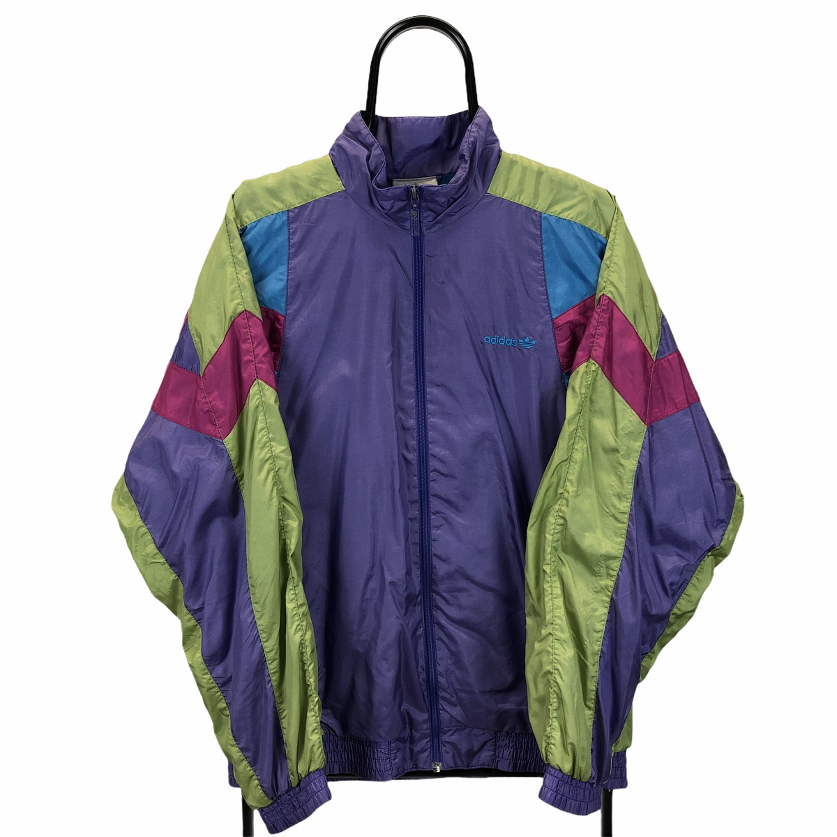 Novia coro Celda de poder Vintage 90s Adidas Quad-Colour Track Jacket in Green/Purple - Men's Me -  Vintique Clothing