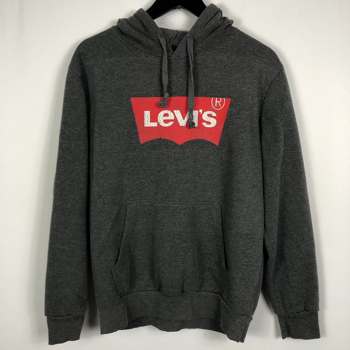 Levi's Hoodie in Dark Grey - Men's Medium/Women's Large - Vintique Clothing