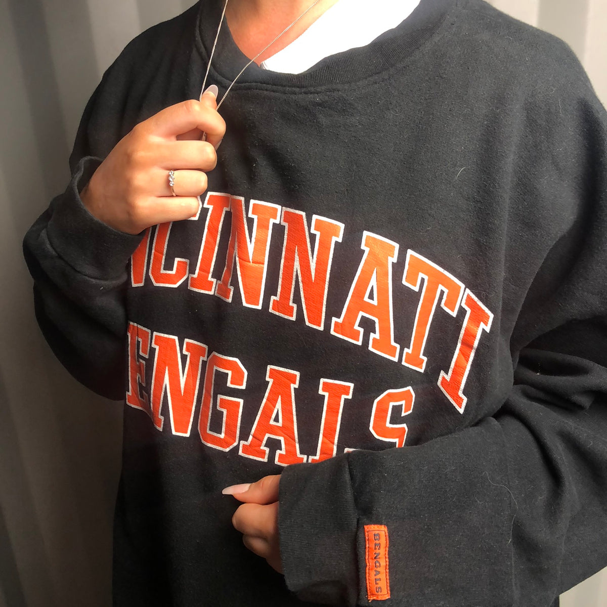 Vintage Cincinnati Bengals Trench Raglan Sweatshirt