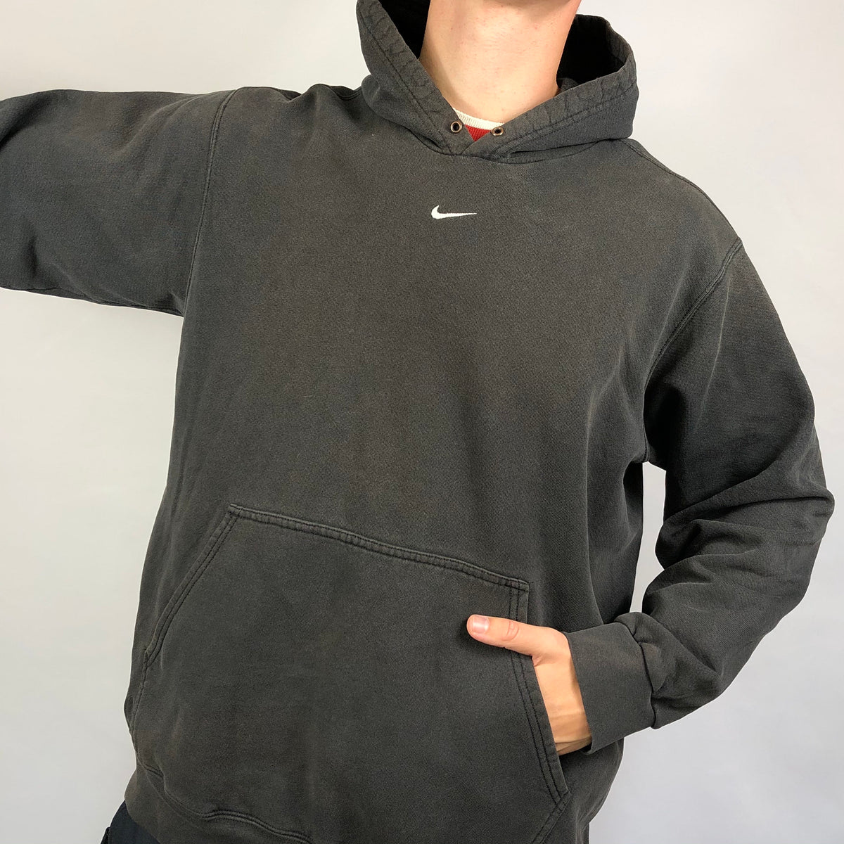 vintage nike centre swoosh hoodie