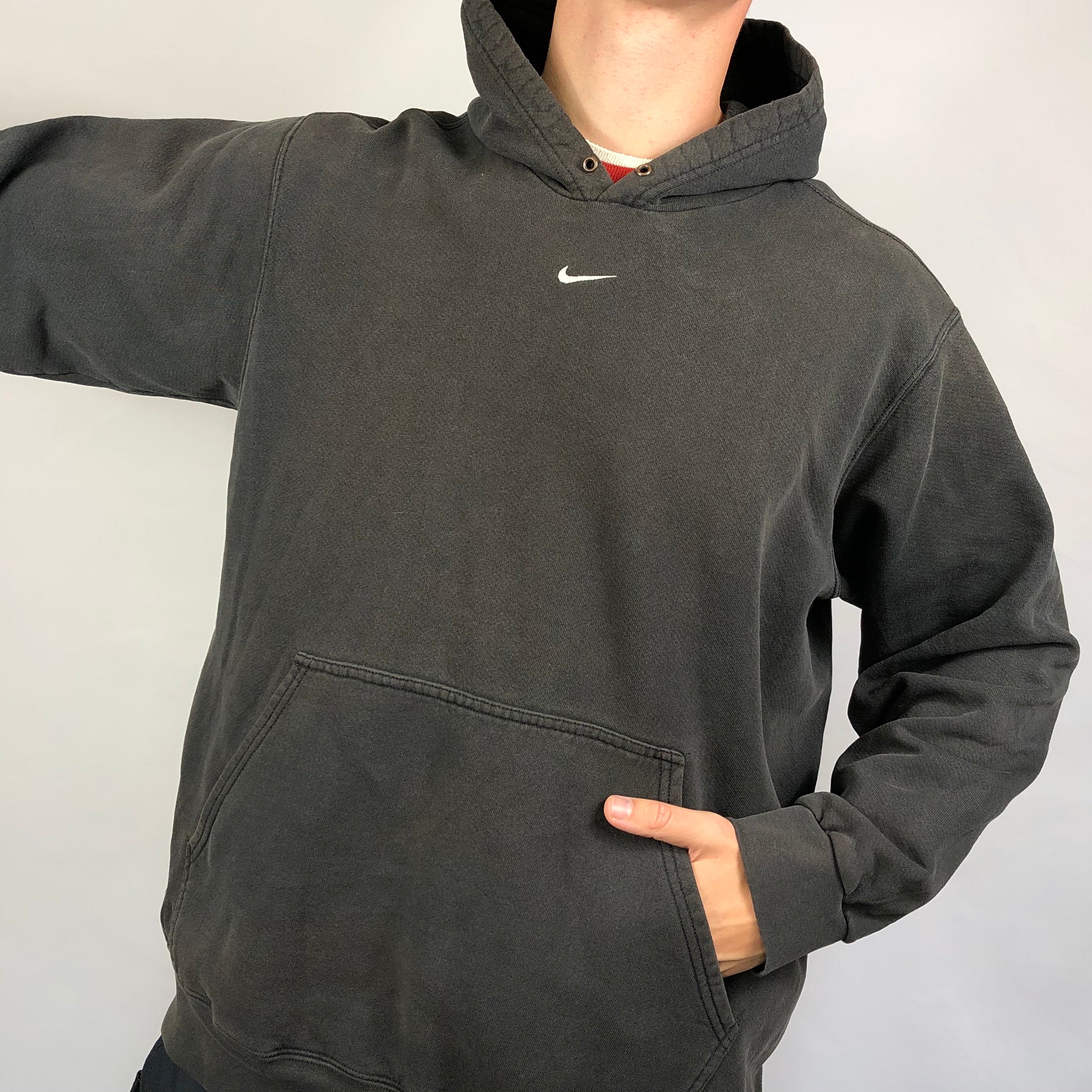 nike centre logo hoodie