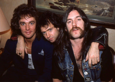 Pete Gill (left) with Motörhead