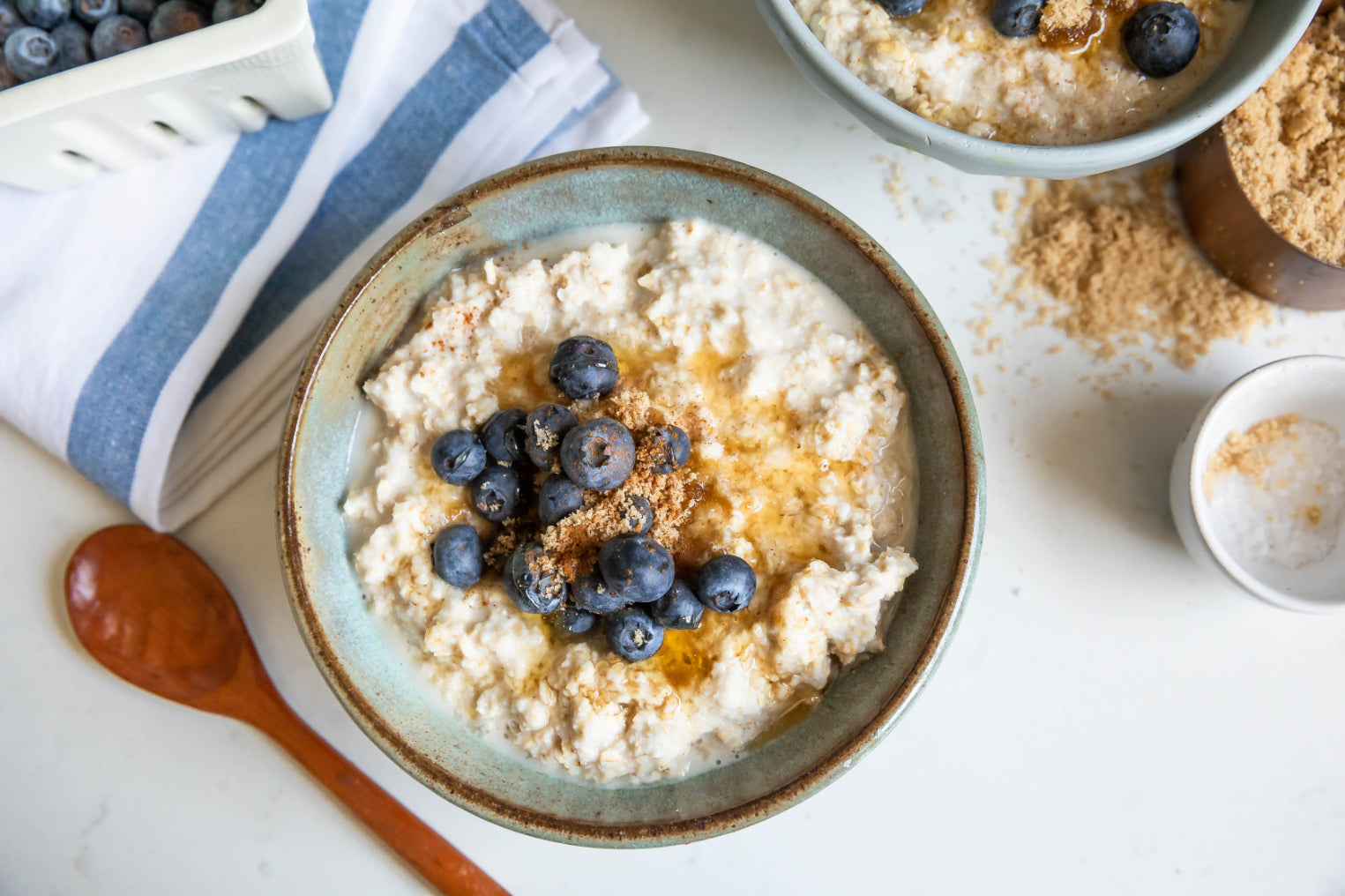 Oatmeal is also a great way to feed your body’s need for manganese, magnesium, selenium, thiamin, and phosphorus. These kinds of vitamins are imperative for energy creation, brain function, and more.