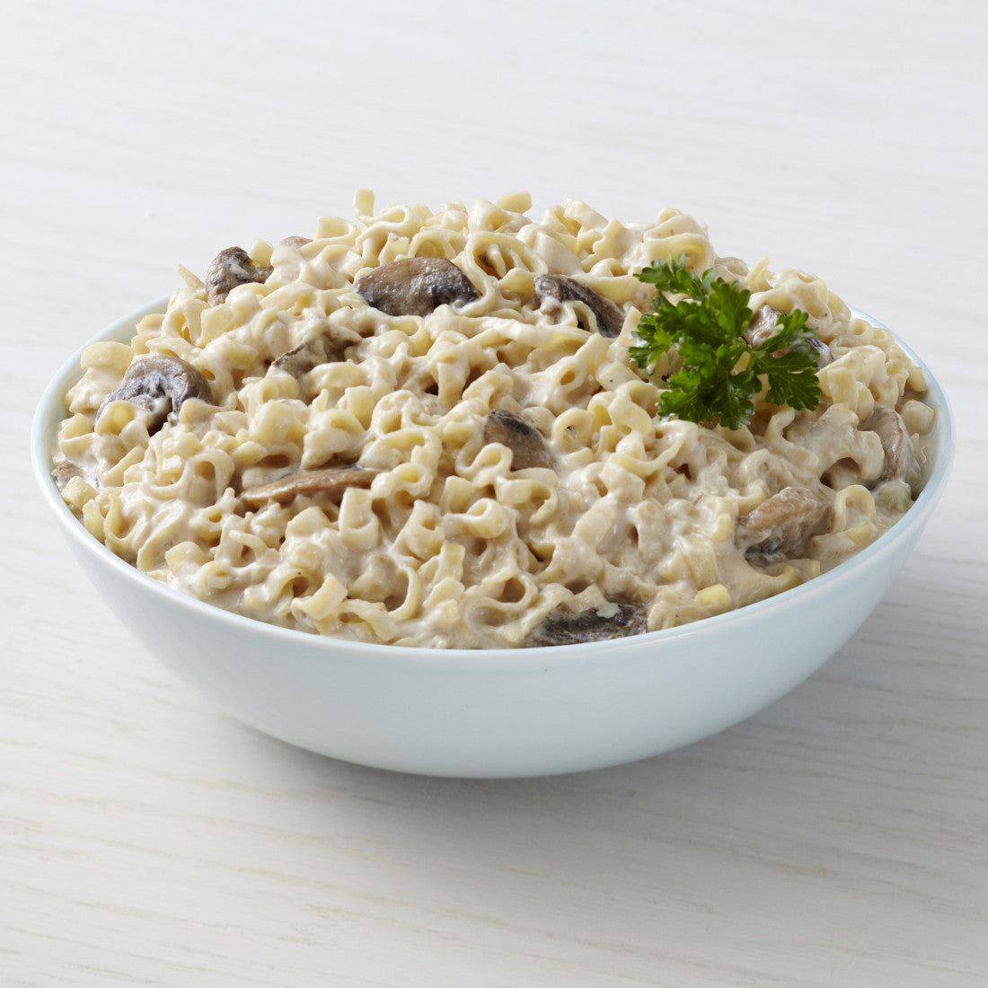 Mix things up at dinnertime with four servings of creamy stroganoff in your two-week supply