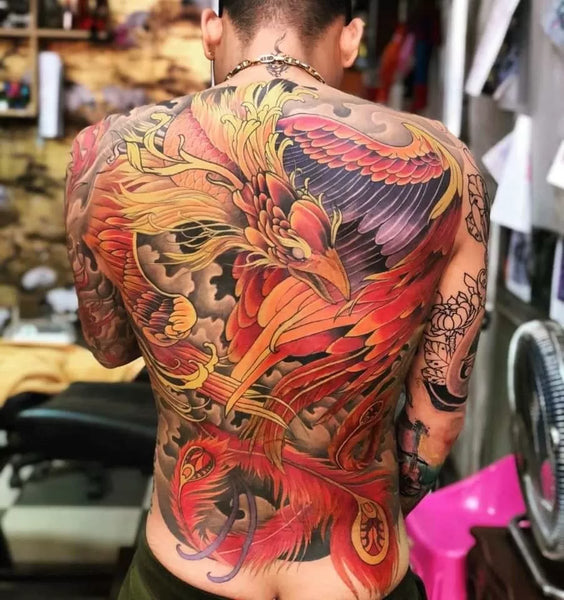 Tatouage japonais phénix