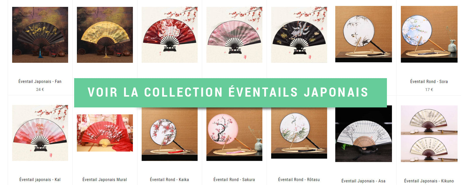 collection éventails japonais