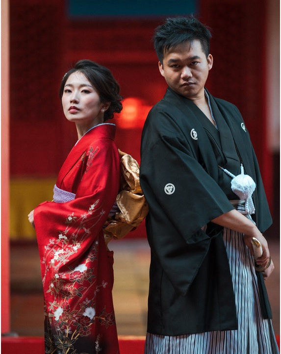 Couple en kimono 