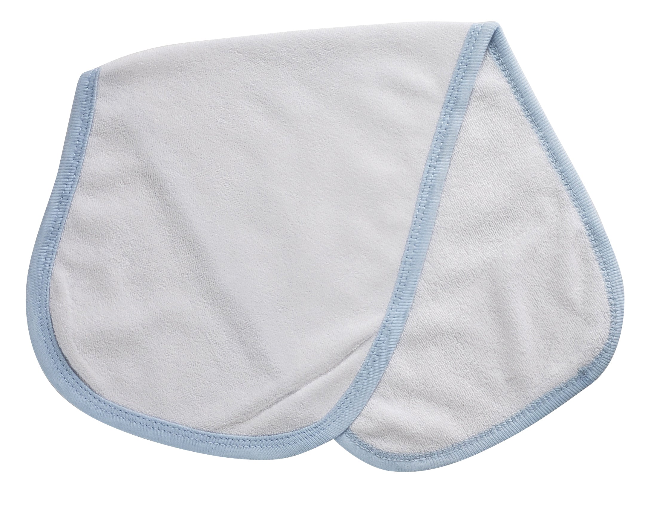 Terry Burpcloth With Blue Trim 1025b